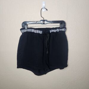 Gymshark Sweat Shorts Women's Black Small Lounge Wear  Drawstring Gym